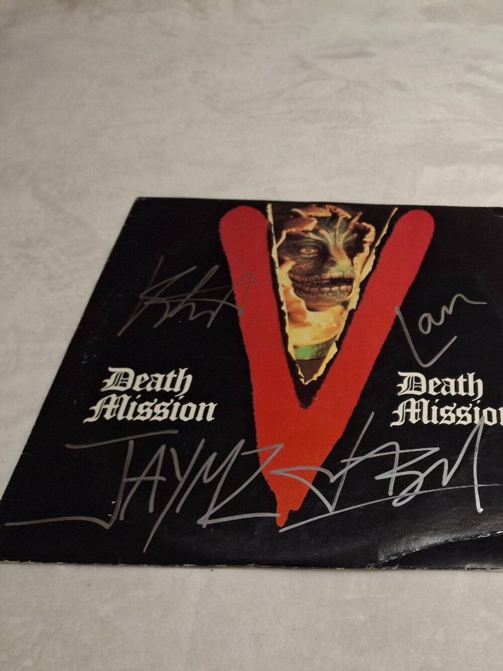 AUTOGRAPHED All 4 Members! Metallica Death Mission Demos + Rehearsals 2 LP - COA